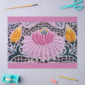 Papier Mousseline des nénuphars brodés de style kalocsai (Artisanat)