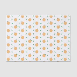 Papier Mousseline Des pêches simples avec Motif Feuille