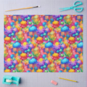 Papier Mousseline Des pensées colorées (Artisanat)