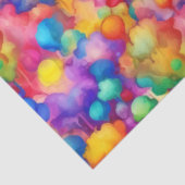 Papier Mousseline Des pensées colorées (Détail)