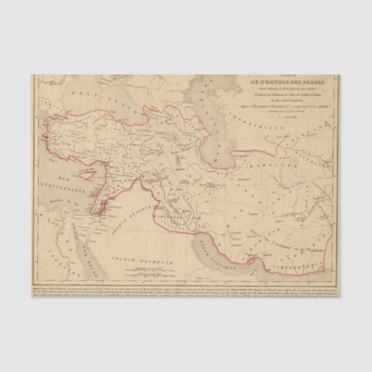 Papier Mousseline DES Perses de L'Empire (Recto)