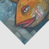 Papier Mousseline Des Rois Étrangers Hommes Sous La Mer Collage Déco (Détail)