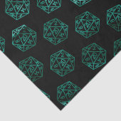 Papier Mousseline Dés RPG | Joueur de rôle Lime Green Retro Tablett (Détail)