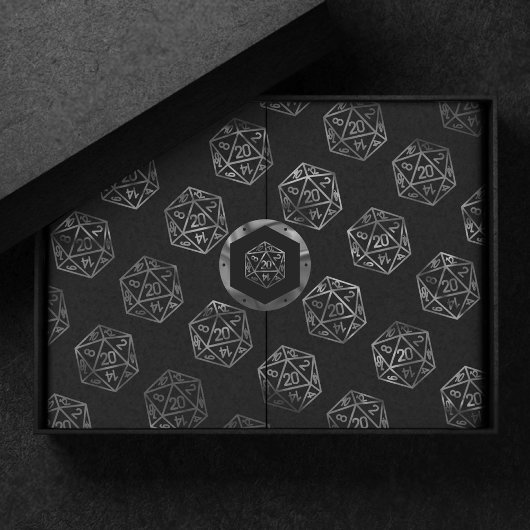 Papier Mousseline Dés RPG | Joueur de rôle Retro Old School Tablett