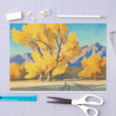 Papier Mousseline Desert Cottonwoods, Arizona par Maynard Dixon (Artisanat)