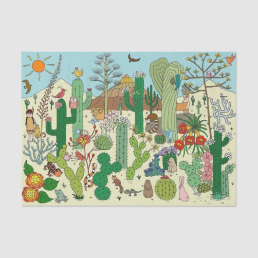 Papier Mousseline Désert de l'Arizona (Recto)