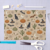 Papier Mousseline Desert Green Cactus Halloween (Artisanat)