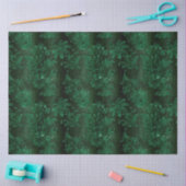 Papier Mousseline Design 1 de la série Velvet vert (Artisanat)