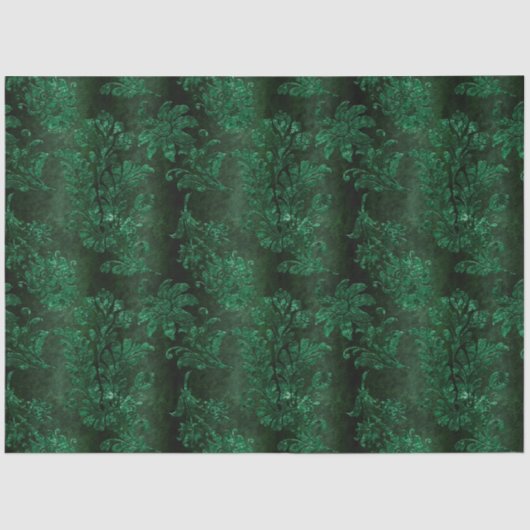 Papier Mousseline Design 1 de la série Velvet vert (Recto)