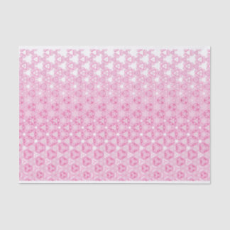 Papier Mousseline Design abstrait rose floral