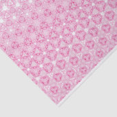 Papier Mousseline Design abstrait rose floral (Détail)