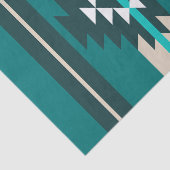 Papier Mousseline Design aztèque en couleur turquoise (Détail)