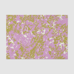 Papier Mousseline Design botanique Abstrait rose