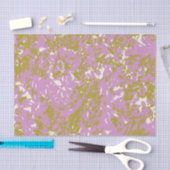 Papier Mousseline Design botanique Abstrait rose (Artisanat)