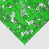 Papier Mousseline Design d'art Abstrait Foliage vert (Détail)