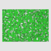 Papier Mousseline Design d'art Abstrait Foliage vert (Recto)
