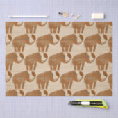 Papier Mousseline Design d'art tribal des éléphants (Artisanat)