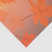 Papier Mousseline Design d'automne avec feuilles d'érable et effet b (Détail)