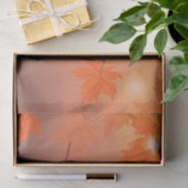 Papier Mousseline Design d'automne avec feuilles d'érable et effet b (Cadeau)