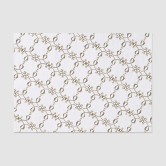 Papier Mousseline Design de boucle métallique en or complexe du XVII (Recto)