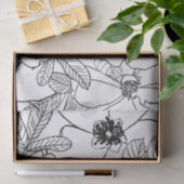 Papier Mousseline Design de dessin élégant Rose Floral Line (Cadeau)