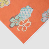 Papier Mousseline Design de fleurs anciennes - Papier Tissu pour l'a (Détail)