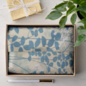 Papier Mousseline Design de fleurs anciennes - Papier Tissu pour l'a (Cadeau)