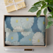 Papier Mousseline Design de fleurs anciennes - Papier Tissu pour l'a (Cadeau)