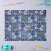 Papier Mousseline Design de la série Blue Bee 1 (Artisanat)