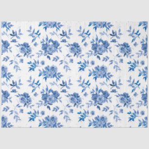 Papier Mousseline Design de la série Blue Watercolor 6