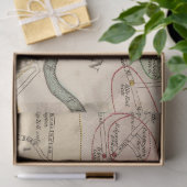 Papier Mousseline Design de la série City Map 8 (Cadeau)