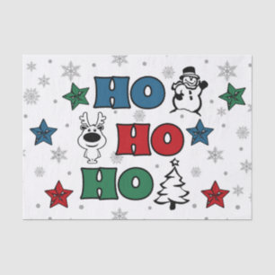Papier Mousseline Design de Noël Ho-Ho-Ho