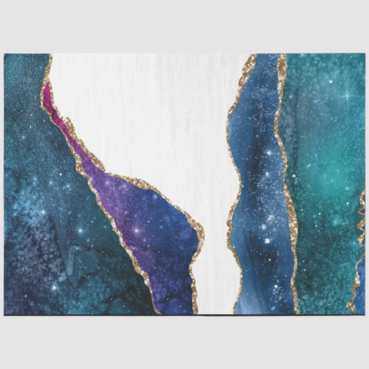 Papier Mousseline Design de série galaxy agate 3 (Recto)