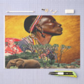 Papier Mousseline Design de style africain (Artisanat)