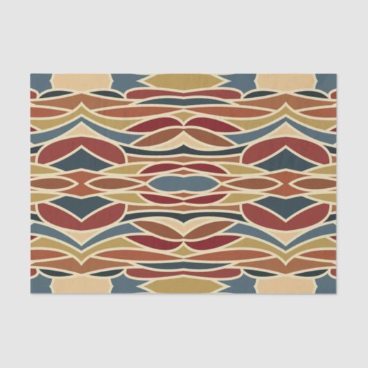 Papier Mousseline Design de style en verre transparent opaque géomét (Recto)