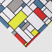 Papier Mousseline Design de style mondrien (Détail)