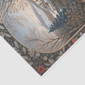 Papier Mousseline Design élégant de la nature des cerfs d'hiver (Détail)