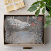 Papier Mousseline Design élégant de la nature des cerfs d'hiver (Cadeau)