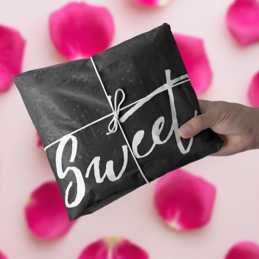 Papier Mousseline Design élégant en noir et blanc