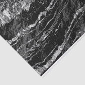 Papier Mousseline Design en marbre gris noir et argenté (Détail)