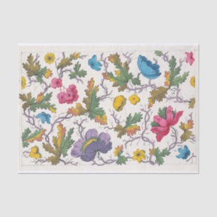 Papier Mousseline Design floral pour Textile imprimé Pl XVII