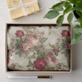 Papier Mousseline Design floral romantique (Cadeau)