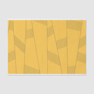 Papier Mousseline Design graphique abstrait simple, jaune et moderne