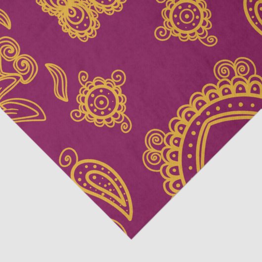 Papier Mousseline Design indien (Détail)