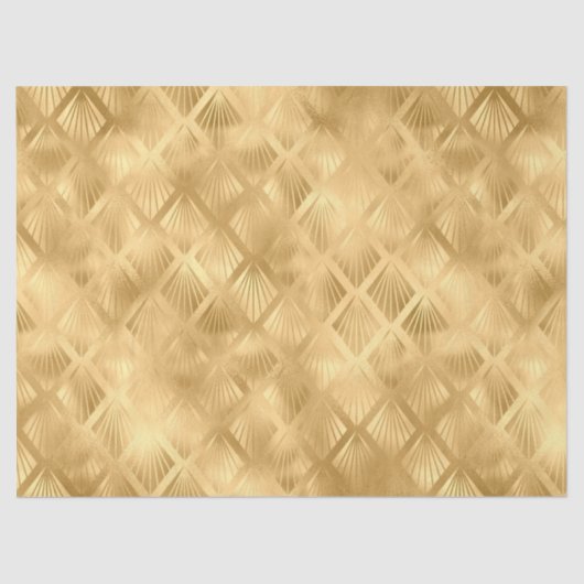 Papier Mousseline Design Leopard bleu et or série 13 (Recto)