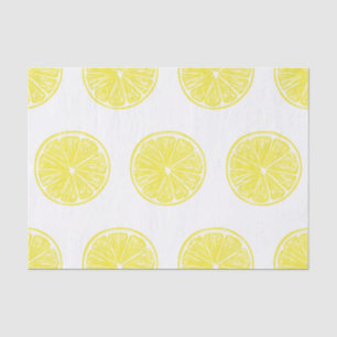 Papier Mousseline Design motif de tranches de citron
