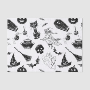 Papier Mousseline Design motif d'Halloween