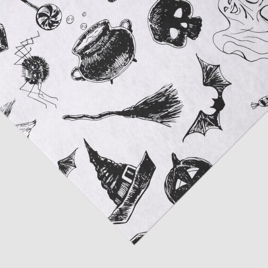 Papier Mousseline Design motif d'Halloween (Détail)