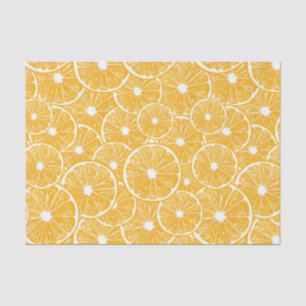 Papier Mousseline Design motif en tranches orange