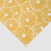 Papier Mousseline Design motif en tranches orange (Détail)